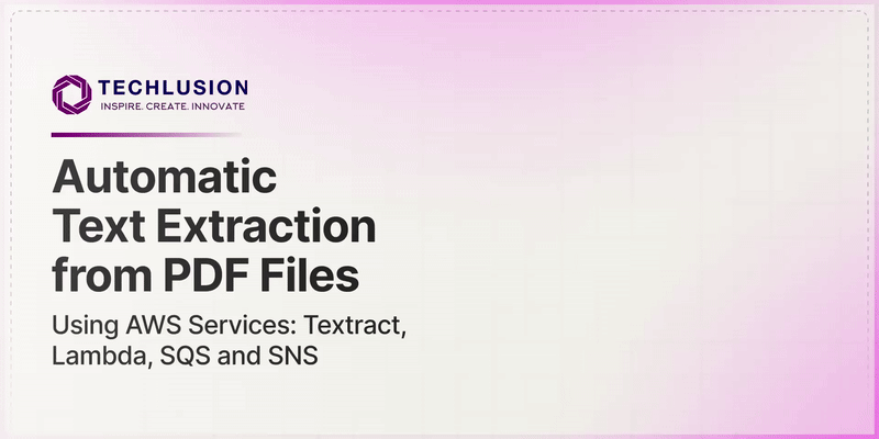📄Automated Text Extraction from PDFs Using AWS Services: Textract, Lambda, SQS, and SNS⚙️