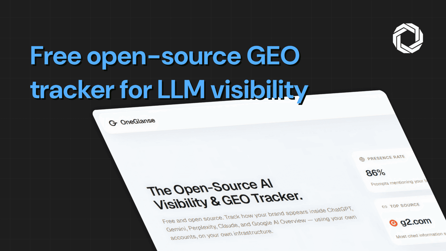 OneGlanse: The Free, Open-Source GEO Tracker