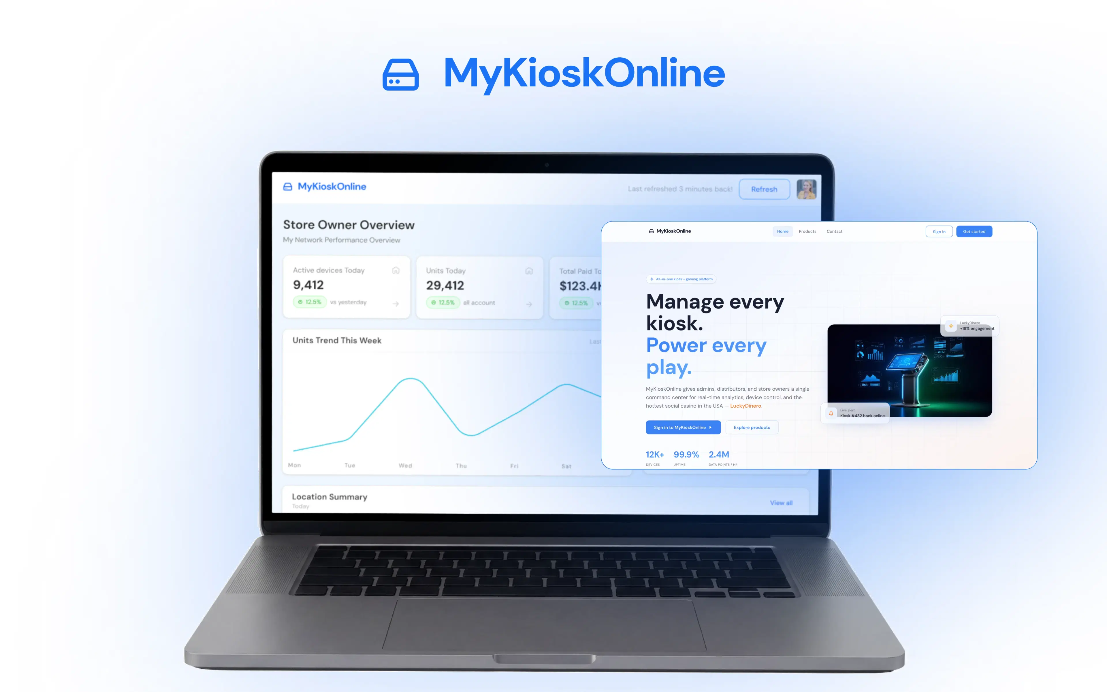 My Kiosk Online: Remote Fleet Monitoring & Ingestion Platform