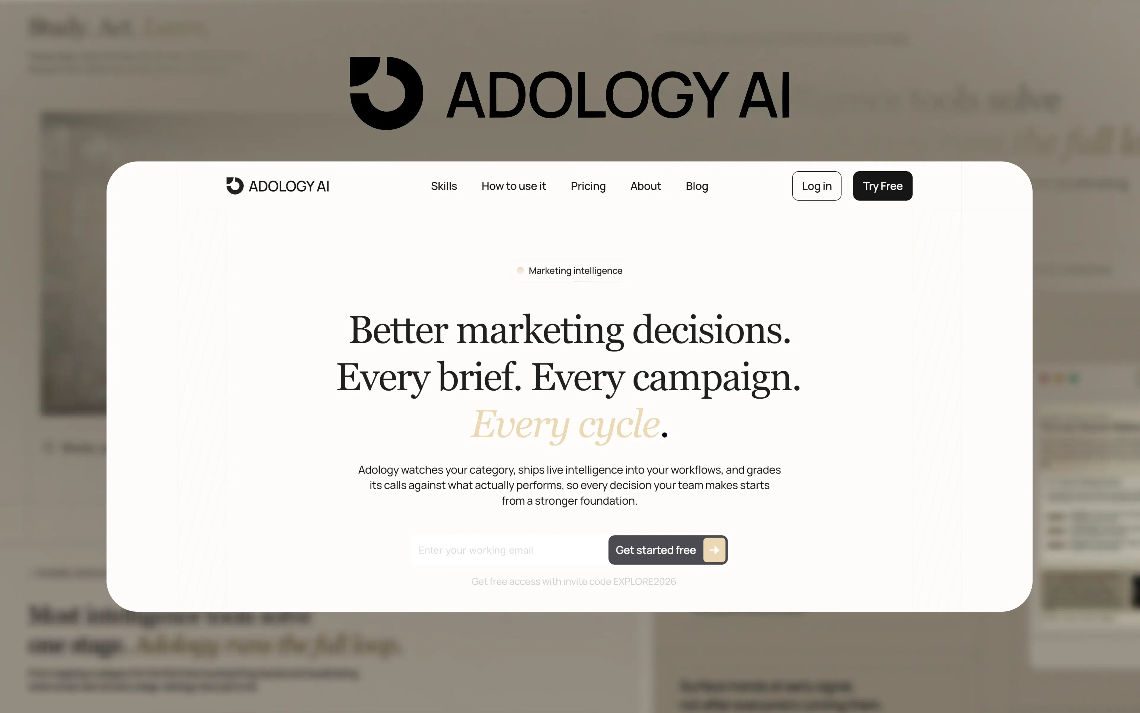 Adology: Agentic Intelligence Platform for Creative Analytics