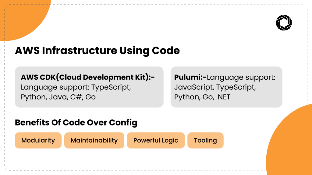 Define AWS Infrastructure Using Code, Not Configuration 