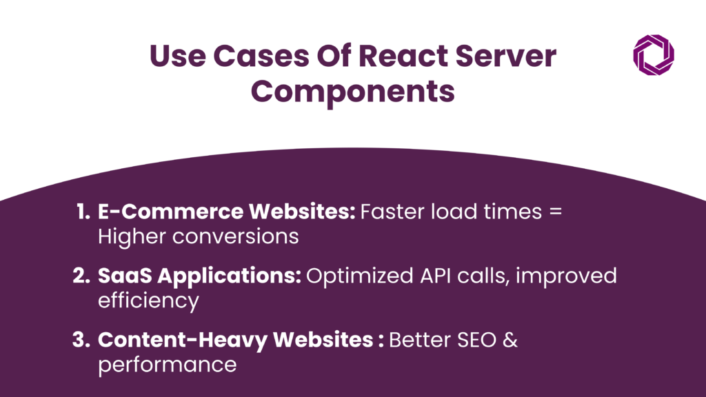 Use Cases of React Server Components