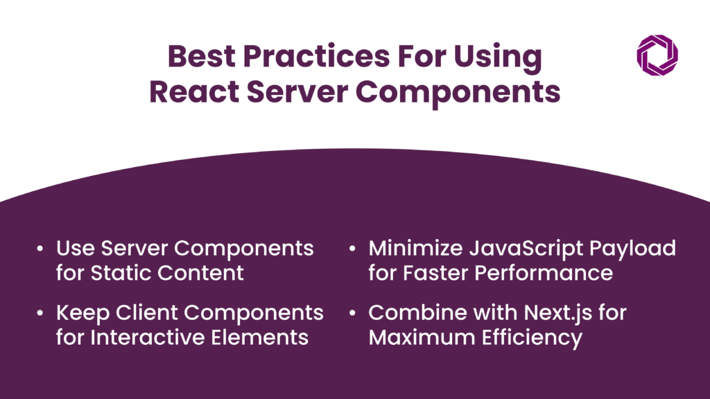 Best Practices for Using React Server Components